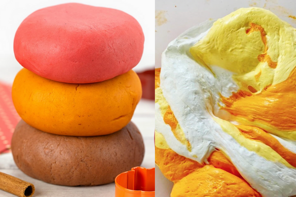 Fall playdough and floam