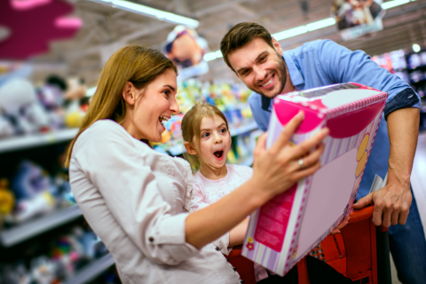 shopping with kids