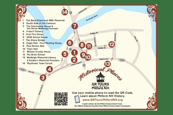 QR code tour of Milford
